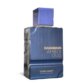 Al Haramain Amber Oud Dubai Night spray for all-day wear.