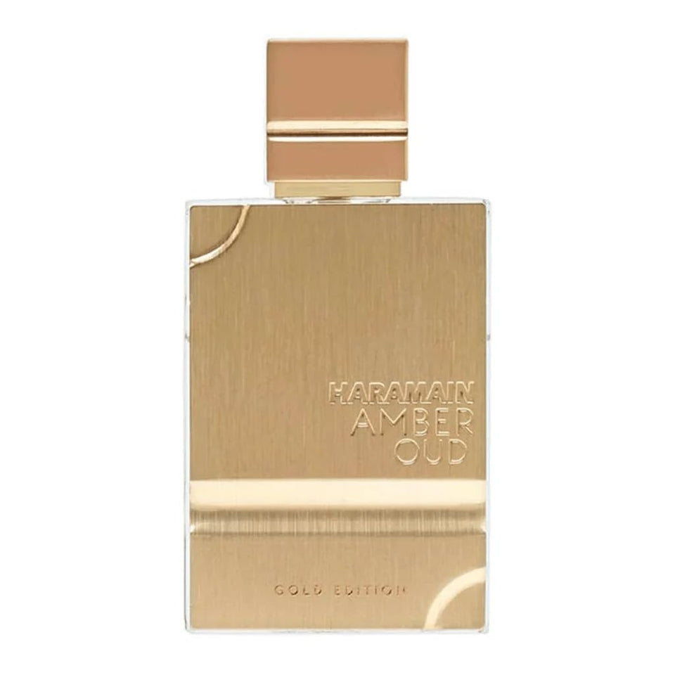 Al Haramain Amber Oud Gold Edition bottle for spring-summer wear.