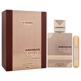 Al Haramain Amber Oud Gold Edition Extreme cap showcasing craftsmanship