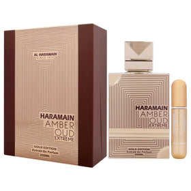 Al Haramain Amber Oud Gold Edition Extreme packaging signaling luxury unboxing