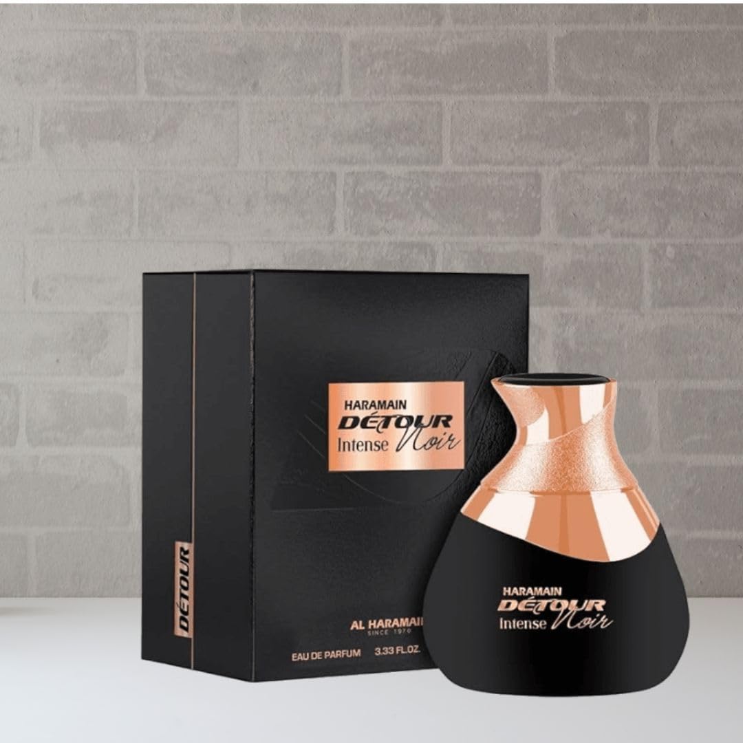 Al Haramain Detour Noir Intense box packaging ready for gifting