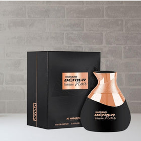Al Haramain Detour Noir Intense box packaging ready for gifting