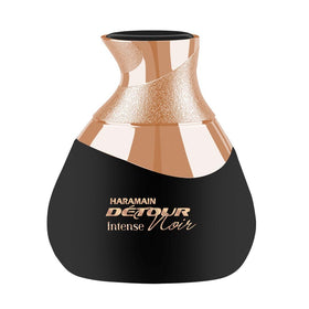 Al Haramain Detour Noir Intense cap close-up with premium finish