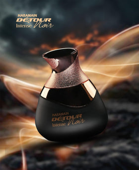 Al Haramain Detour Noir Intense nightwear scene for evening use
