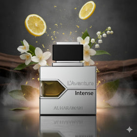Packaging of Al Haramain L'Aventure Intense highlights premium design