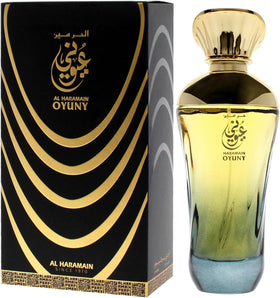 Al Haramain Oyuny middle notes Apple and Peach add a juicy, playful heart.