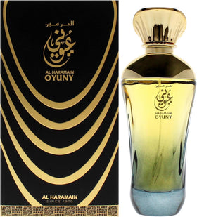 Al Haramain Oyuny top notes Rose and Pineapple, opening with inviting brightness.