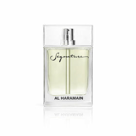 Al Haramain Signature bottle front – unisex oriental floral fragrance for everyday wear