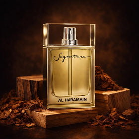 Signature embossed label – signals luxury and premium quality
