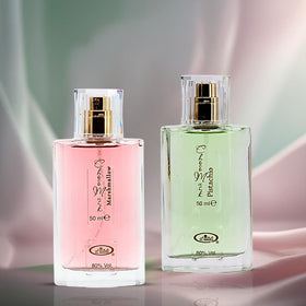 Al-Rehab Choco Musk Marshmallow base notes of vanilla and cacao for warm sweetness.