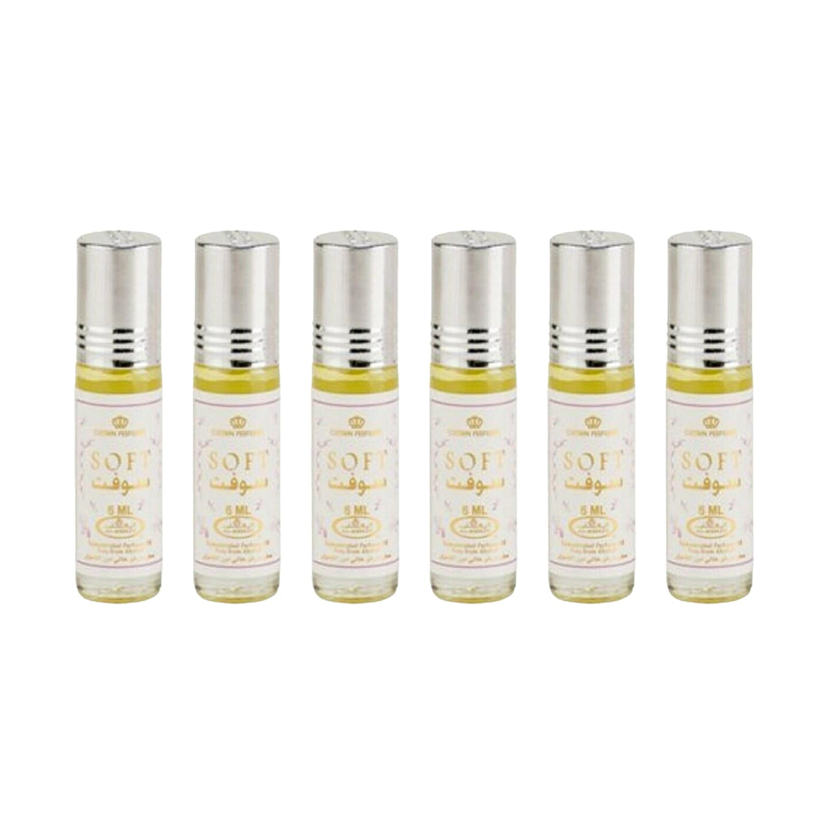 Al Rehab Soft concentrated perfume rollerball 6ml bottle with refreshing citrus opening for daily wear
