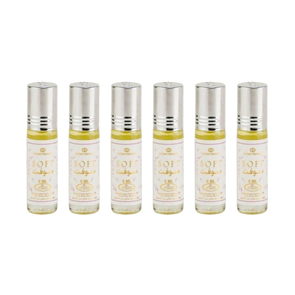 Al Rehab Soft concentrated perfume rollerball 6ml bottle with refreshing citrus opening for daily wear