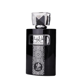 Al Wataniah Attar Al Wesal bottle front showcases masculine aroma for daily wear.