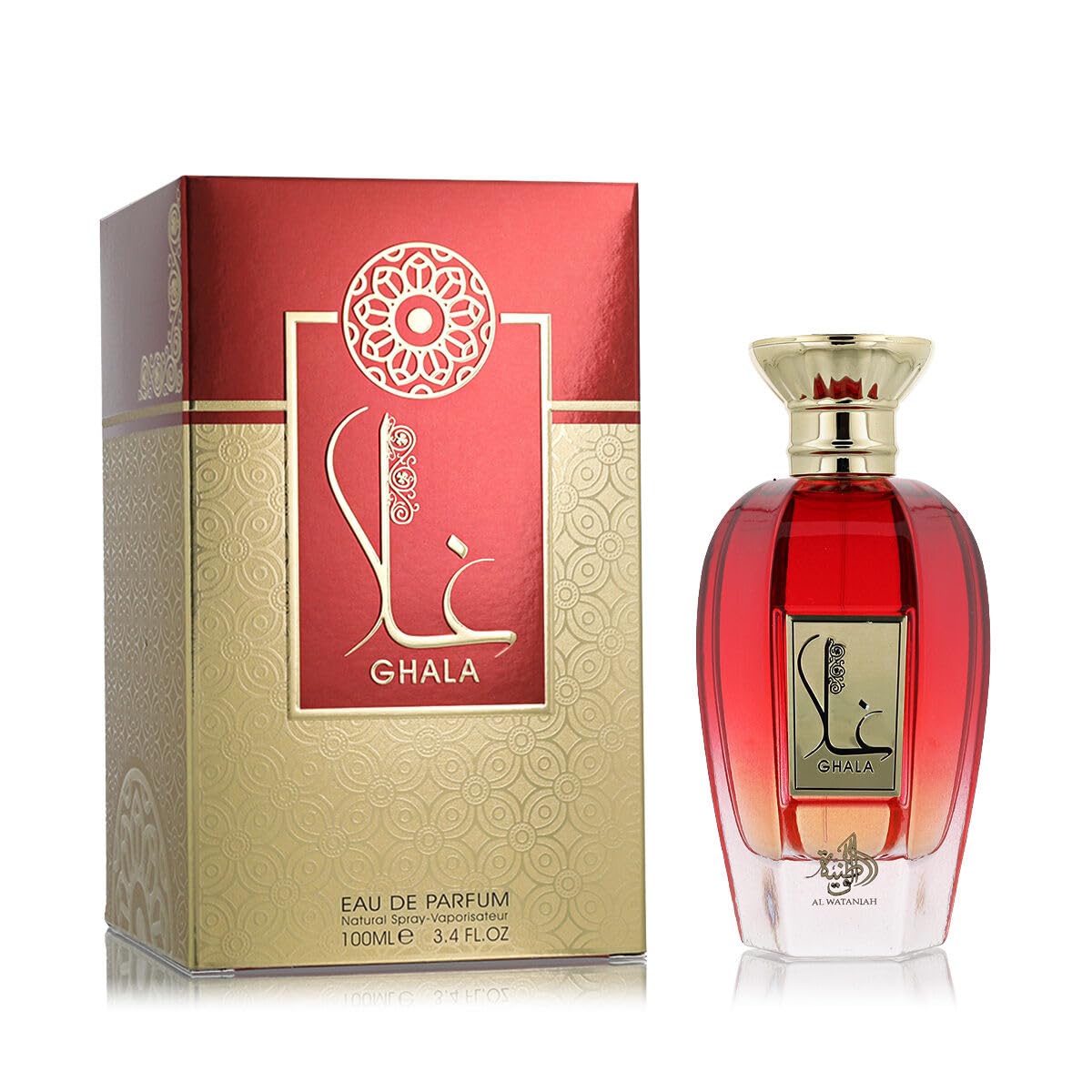 Al Wataniah Ghala unisex perfume bottle for refined daily scent.