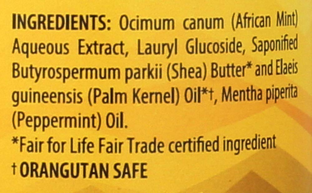 Alaffia all-in-one soap demonstrates easy cleansing for hair, body, and shaving.
