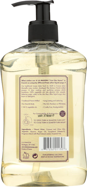 A LA MAISON Fig and Basil hand wash pump showcases natural fragrance