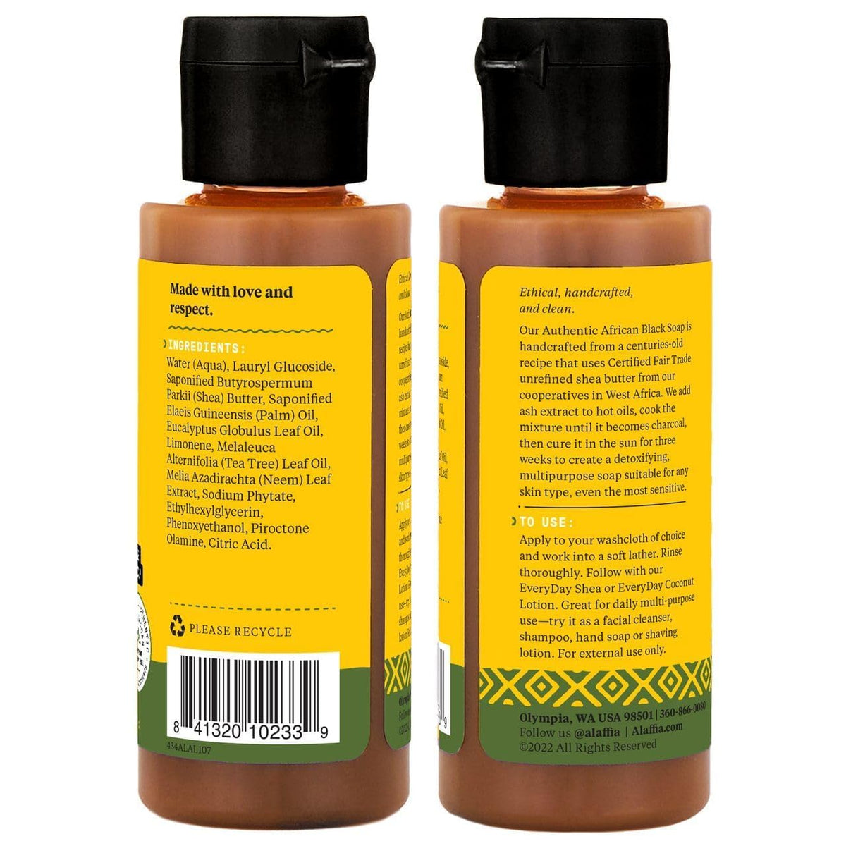 Alaffia 2-pack bundle presentation showing versatile cleansing duo