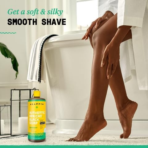 Alaffia body wash with creamy lather for moisturizing cleanse