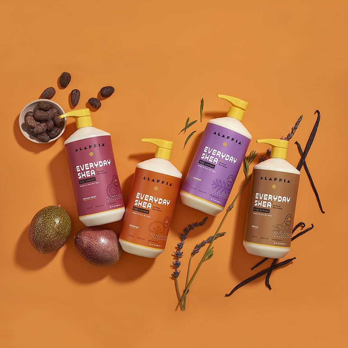 Alaffia conditioner application scene showing smooth, hydrated hair.