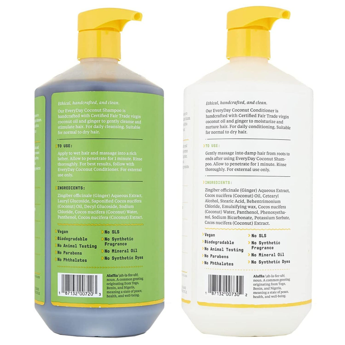 Alaffia EveryDay Coconut Conditioner bottle for detangling and frizz control
