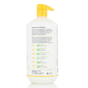 Alaffia conditioner texture close-up reveals creamy, nutrient-rich hydration without heaviness.