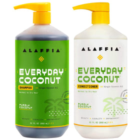 Alaffia EveryDay Coconut Shampoo bottle for daily cleansing and gentle scalp care