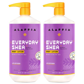 Alaffia Everyday Shea Body Lotion bottle pour shows deep hydration for dry skin