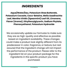 Alaffia Shea Body Wash creates rich lather for gentle cleansing.