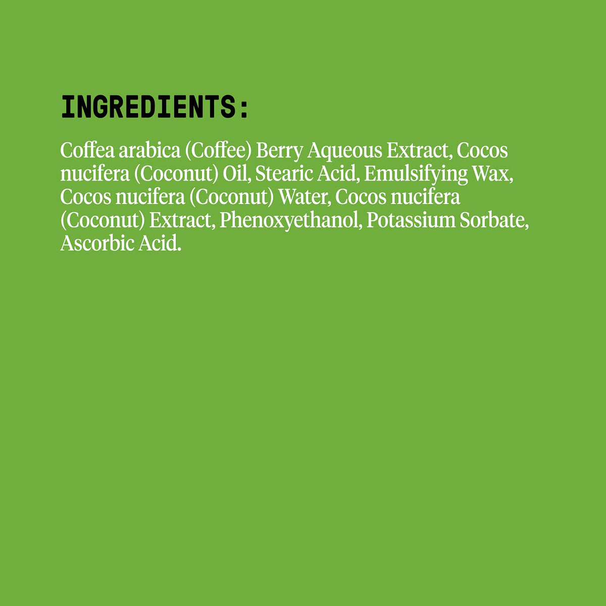 Virgin coconut oil ingredient close-up emphasizes moisturizing properties in Alaffia formula.