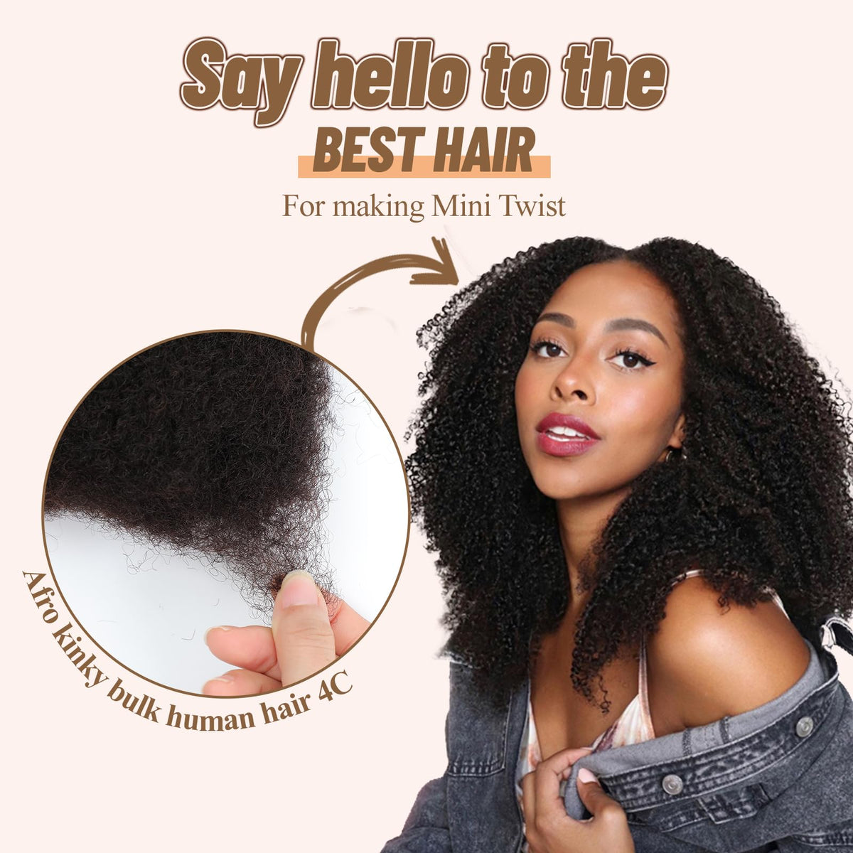 Demonstration of crochet dreadlock installation with Alaleibaby Bulk hair