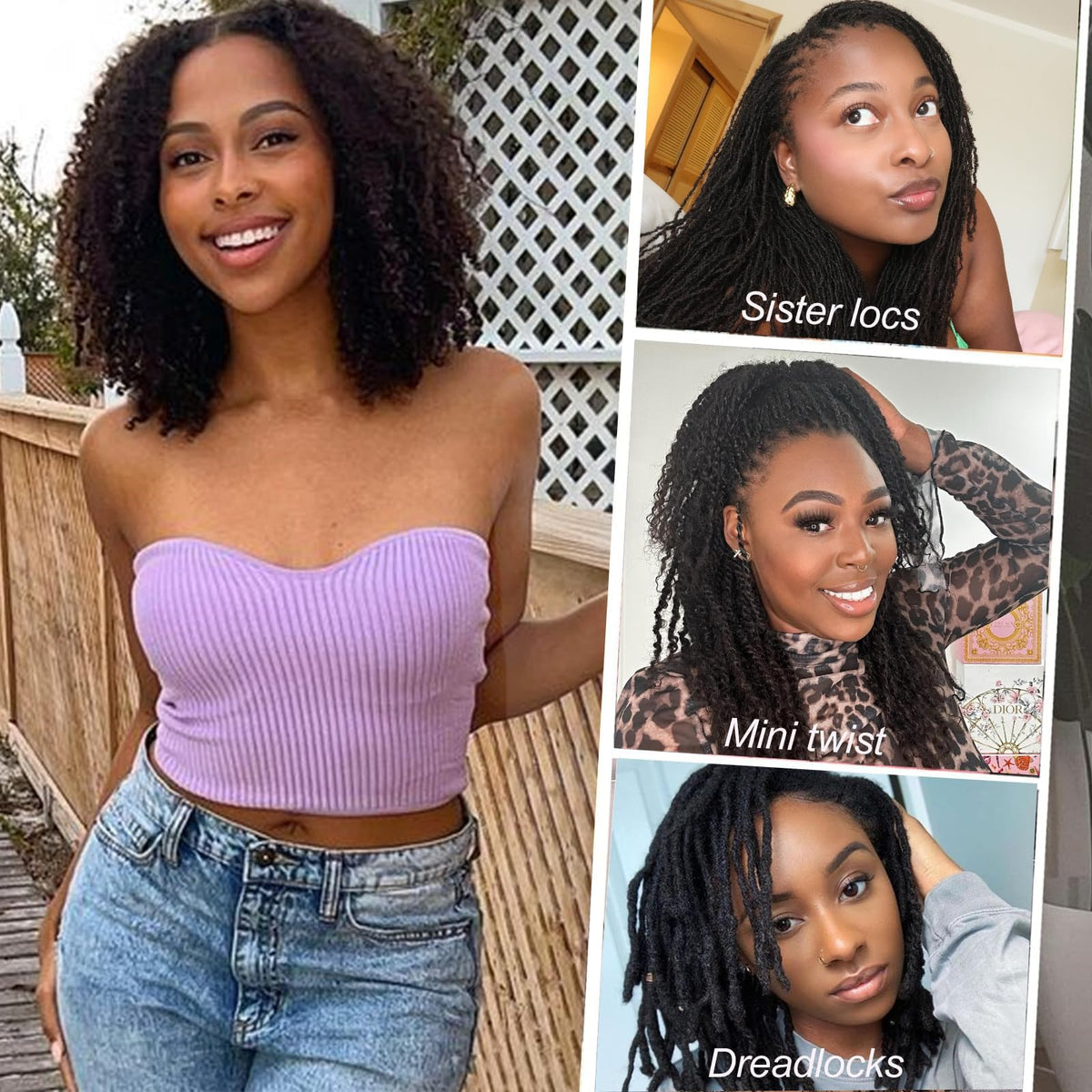 Alaleibaby Bulk hair ready for color customization with dye