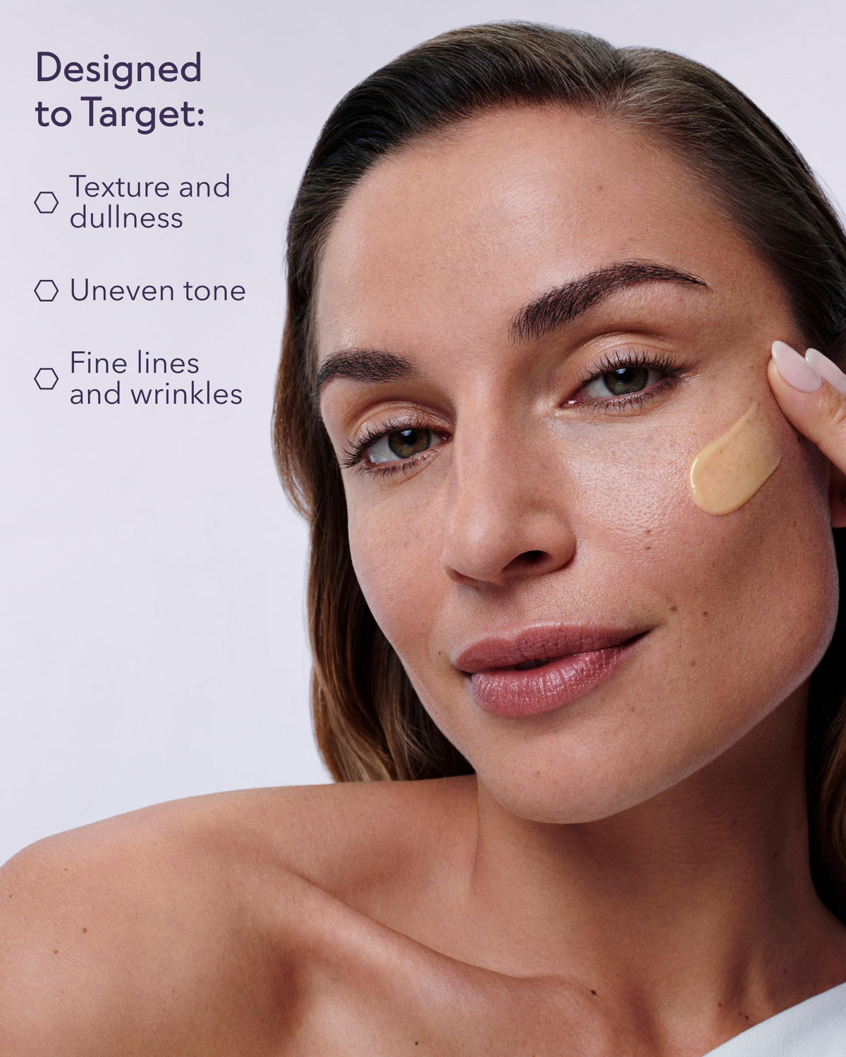ALASTIN Renewal Retinol Serum on skin showing smoother texture.