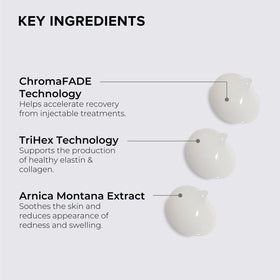 ALASTIN Skincare INhance packaging highlights ChromaFADE and TriHex Technology for post-injection care.