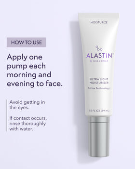 Post-treatment skincare scenario with moisturizer aiding hydration and recovery.