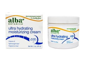 Alba Botanica Cream Moisture Jasmine jar close-up for soft, radiant skin.