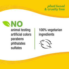 Cruelty-free Alba Botanica product line with plant-based ingredients.