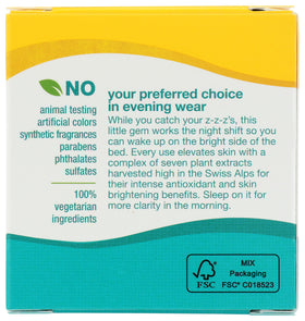 Alba Botanica renewal cream bottle close-up for gentle nightly care.