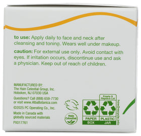 Alba Botanica Aloe Green Tea moisturizer swatch on skin suggests lightweight hydration.