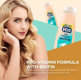 Alberto VO5 six-pack case emphasizes value and consistency
