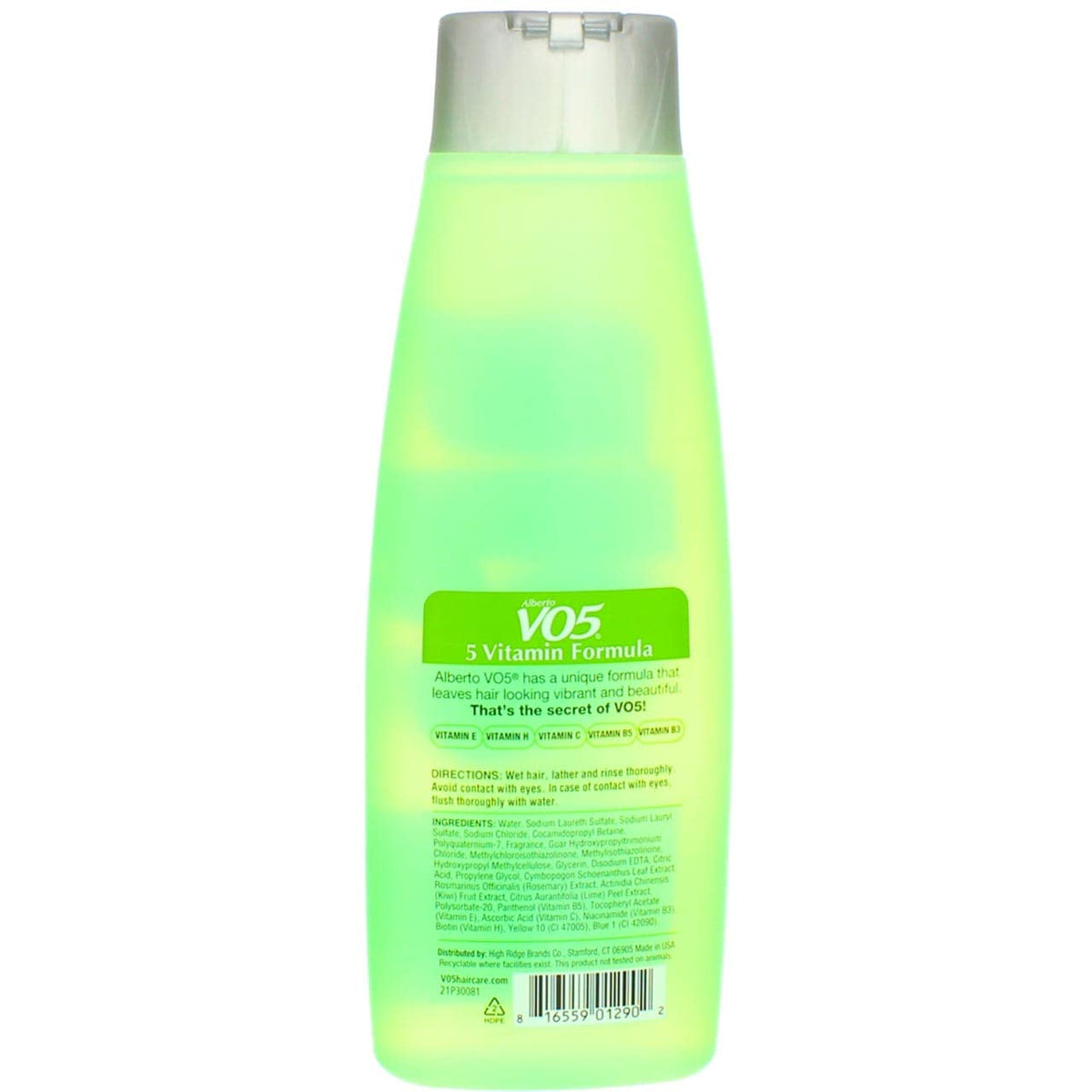 Bulk-pack Alberto VO5 Clarifying Shampoo Kiwi Lime Squeeze on shelf.