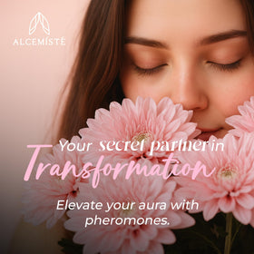 Alcemiste perfume oil with citrus and pear notes evoking fresh florals.