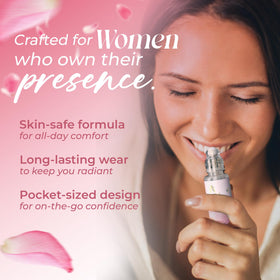 Alcemiste compact purse fragrance slips into any bag.