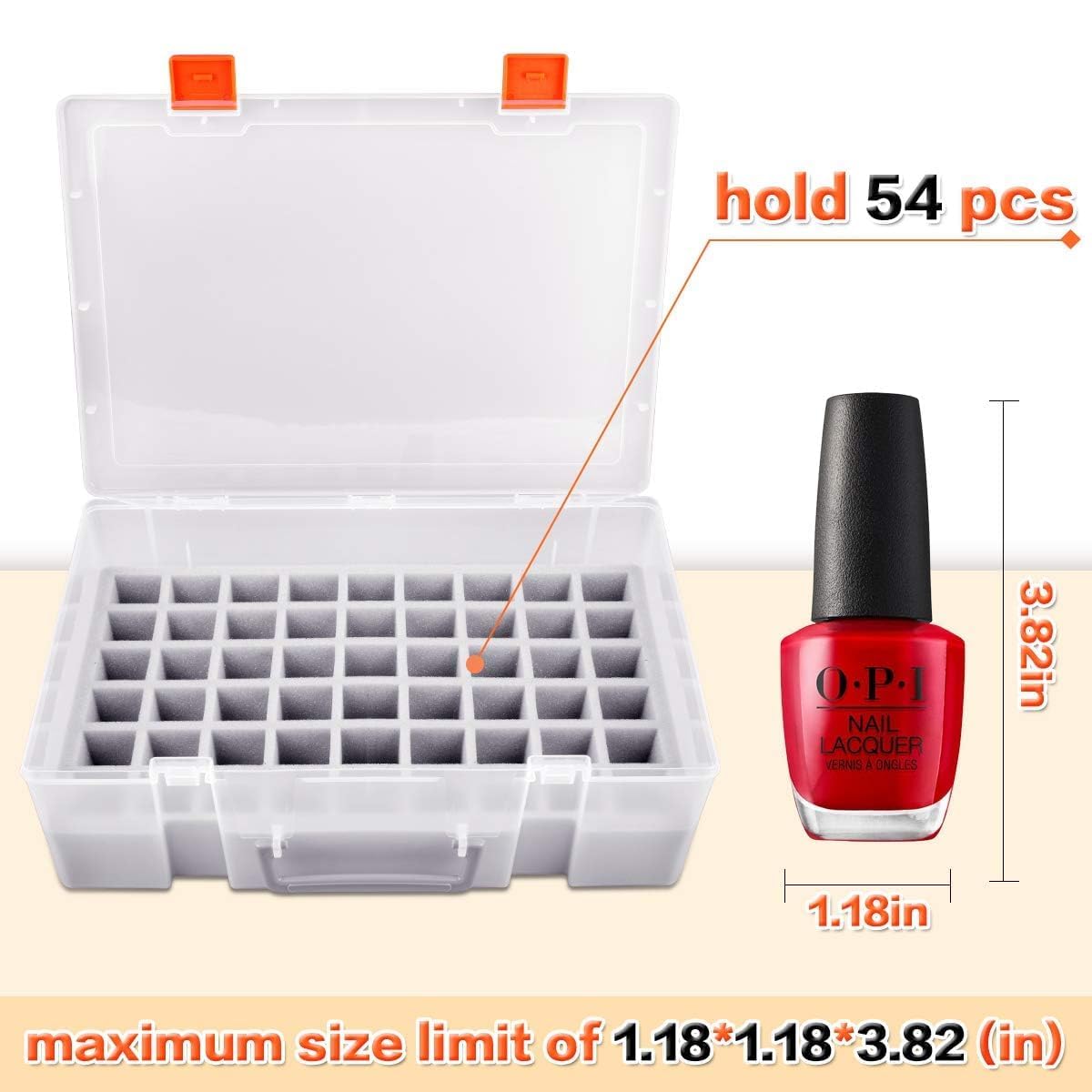 ALCYON translucent interior for quick color picks and easy visibility.