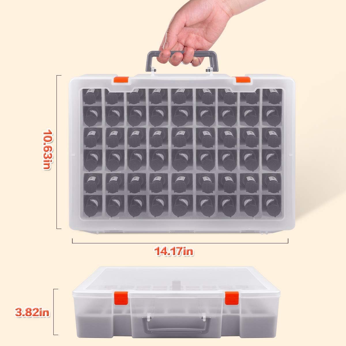 ALCYON hard-wearing handle enables secure travel and easy carrying.
