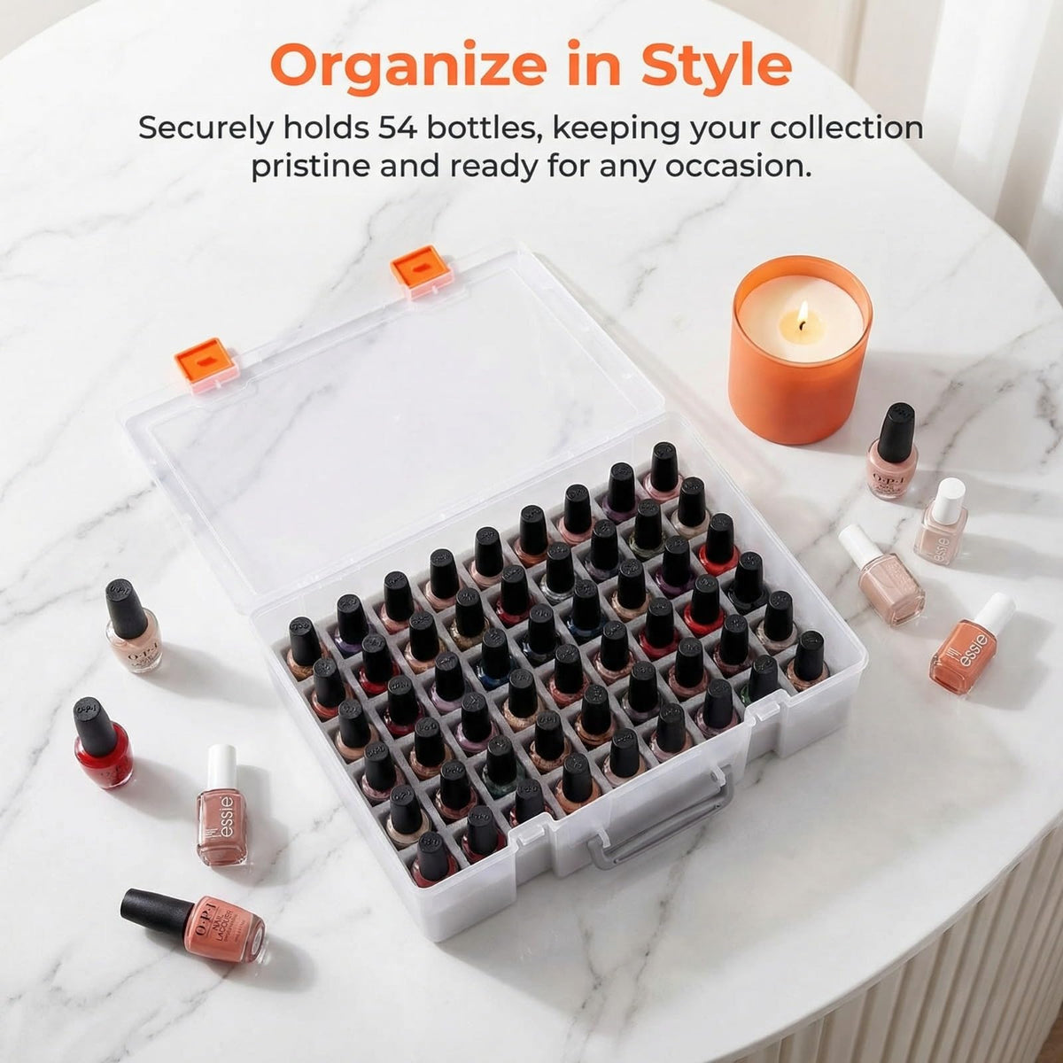 ALCYON travel bag keeps polishes safe on shoots and events.