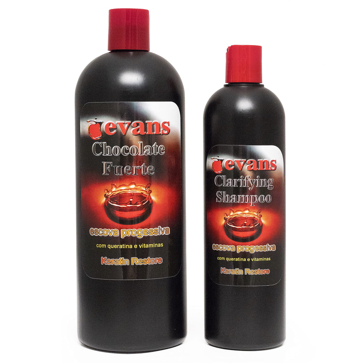 Alda Beauty Care Evans Brazilian Keratin Treatment bottle pour — keratin infusion for smooth, manageable hair.