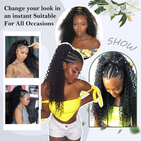 Alebery pony tail stays in place for daily activities and events.