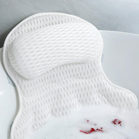 Aleponna Bath Pillow with ergonomic neck support for a relaxing soak.