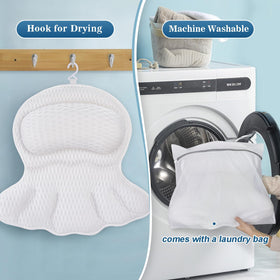 Aleponna Bath Pillow is machine washable for easy care after baths.