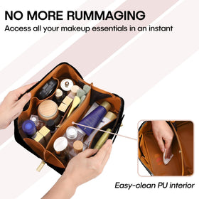 ALEXTINA vegan leather exterior showcases a stylish, durable travel companion.